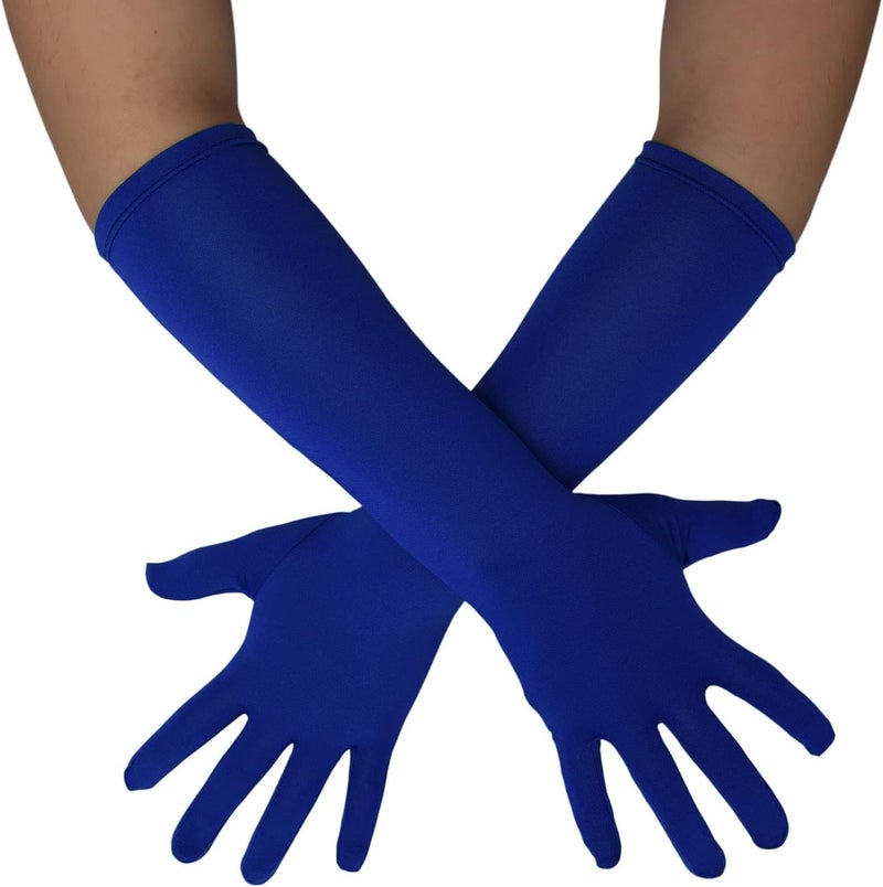 Sheface Men's and Women's 15'' Long Spandex Banquet Party Wedding Gloves - Stretchy Costumes - Image 1
